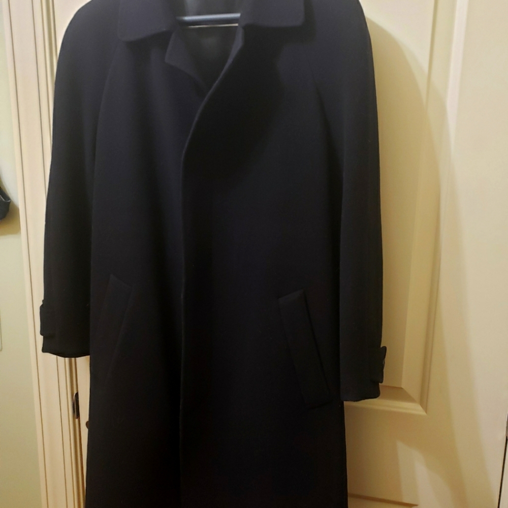 Mens wool & cashmere winter coat